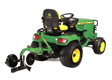 7 Spring-Ready John Deere Lawn Tractor Attachments  http://blog.machinefinder.com/13119/7-spring-ready-john-deere-lawn-tractor-attachments Lawn Tractor Attachments, John Deere Attachments, John Deere 318, John Deere Riding Mowers, John Deere Garden Tractors, Tractor Plow, Garden Tractor Attachments, Tractor Pictures, Tractor Idea