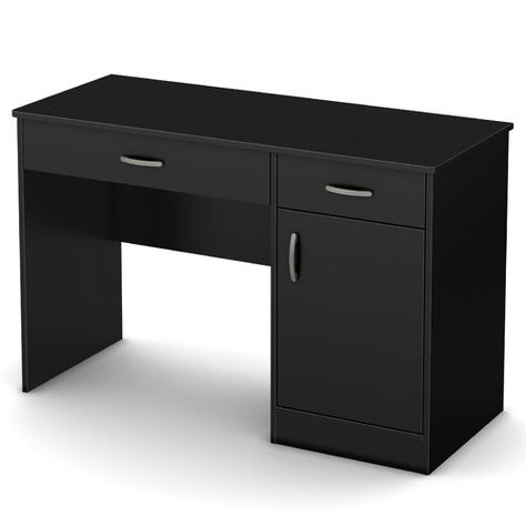 Found it at Wayfair - Axess Computer Desk Meja Guru, Office Work Desk, Wooden Cupboard Design, Computer Table Design, Small Writing Desk, Computer Desk Design, Office Table Design, Wooden Cupboard, Big Desk