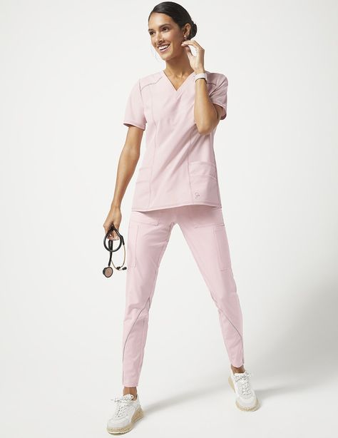 Healthcare Uniforms, Medical Scrubs Outfit, Scrub Style, Pink Scrubs, Scrubs Outfit, Nursing Fashion, Medical Outfit, Medical Uniforms, Nurse Uniform