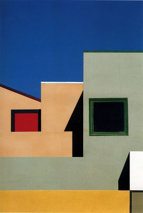 Franco Fontana, Colour Architecture, Minimal Photography, Minimalist Photography, Abstract Photography, Urban Landscape, Landscape Architecture, Architecture Photography, Different Colors