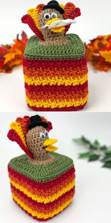 Crocheted Thanksgiving Decorations, Crochet Thanksgiving Decorations, Crochet Home Ideas, Crochet Fall Free Pattern, Fall Crochet Patterns Free Ideas, November Crochet, Free Fall Crochet Patterns, Thanksgiving Crochet Patterns Free, Thanksgiving Amigurumi