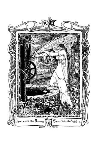 Tam Lin, Edmund Dulac, Walter Crane, Fairytale Illustration, Fairy Book, Folk Tales, Ink Illustrations, Ex Libris, Fantasy Illustration