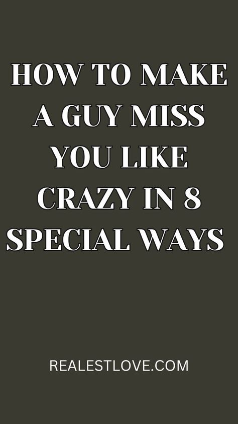 So, if you’re wondering how to make him miss you like crazy, you’re in the right place. Whether you’re in a budding romance or a long-term commitment, these tips will help you inject a dose of anticipation and desire into your connection, fostering a deeper and more meaningful bond. Let’s embark on the journey of making him miss you like crazy and watch as the sparks of longing ignite a renewed passion in your relationship. How To Not Miss Him, How To Make Him Miss You, Missing You Boyfriend, Love You Like Crazy, Miss You Text, The Perfect Girlfriend, Communication Tips, Make Him Miss You, Art To Make