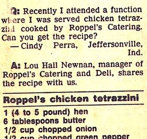 Recipe: Roppel's Catering Chicken Tetrazzini (1980's) - Recipelink.com Best Chicken Tetrazzini Recipes, Chicken Tetrazzini Without Canned Soup, Easy Chicken Tretazzini Recipe, Classic Chicken Tetrazzini, Turkey Tetrazzini Allrecipes, Honey Chicken Breast, Chicken Marengo, Turkey Tetrazzini, Southwest Chicken Salad