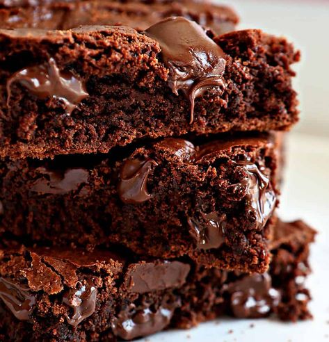 The Best Brownies ~ I Am Baker I Am Baker Recipes, Brownie Sandwich, Craving Cake, Best Vegan Brownies, Homemade Brownie Mix, Cherry Brownies, The Best Brownies, Homemade Brownie, Cookie Brownie