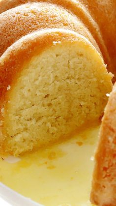 Rum Cake Recipe ~ made from scratch, with rum baked into a delicious yellow bundt cake and drizzled with a butter-rum sauce Yellow Bundt Cake, Rum Cake Recipe From Scratch, Rum Cake From Scratch, Rum Cake Recipe, Cake From Scratch, Cake Recipes From Scratch, Gateaux Cake, Rum Cake, Bundt Cakes Recipes