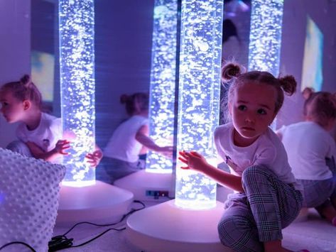 What is a Sensory Room? Understanding the Many Benefits for Autistic Kids Sensory Bedroom, Sensory Lights, Sensory Rooms, Sensory Room, Health Design, Behavioral Health, Child Life, Play Room, Kids Playroom