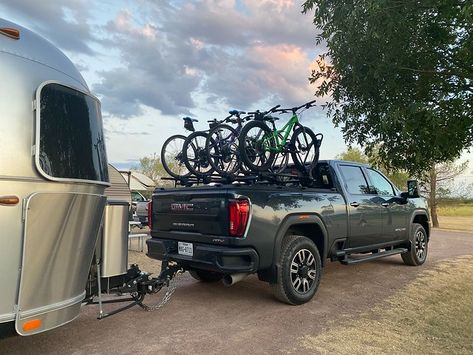 Airstream bike rack vs front mount options - Airstream Forums Hitch Bike Rack, Lp Tank, Western Nc, Bike Storage, Drilling Holes, Bike Rack, Tonneau Cover, Globe Trotter, Electric Bike