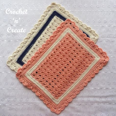 Crochet Pot Holders Free Pattern, Crochet Potholder Patterns, Crochet Coasters Free Pattern, Crochet Placemats, Easy Crochet Patterns Free, Dishcloth Crochet Pattern, Placemats Patterns, Potholder Patterns, Crochet Dishcloths