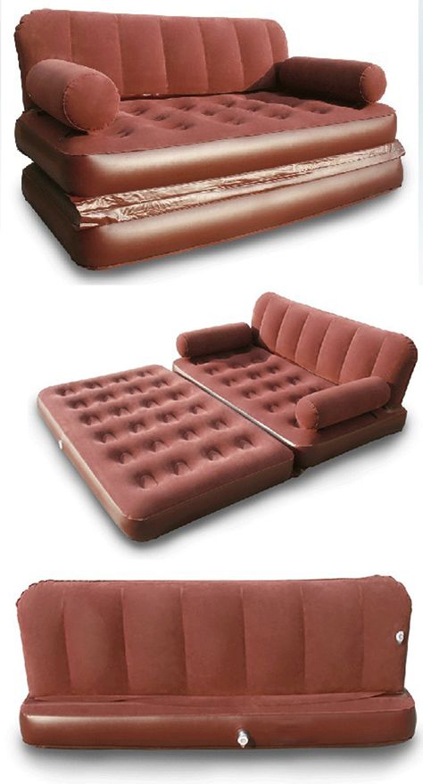 Inflatable sofa bed, a sofa can sit and lie. Inflatable Sofas, Homeless Shelter Ideas, Inflatable Sofa Bed, Shelter Ideas, Practical Furniture, Car Mattress, Inflatable Furniture, Inflatable Chair, Inflatable Sofa