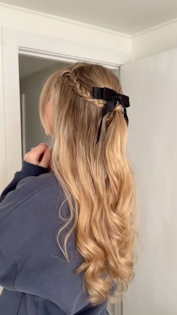 Cute Hairstyle Ideas For School, Hair Inspo School, Hair Ideas For Teens, Cute Hair Styles For Teens, Ideas De Peinados Aesthetic, Hair Ideas Simple, Hairstyles Ideas For School, Hair Styles For School Teens, Beach Hair Styles