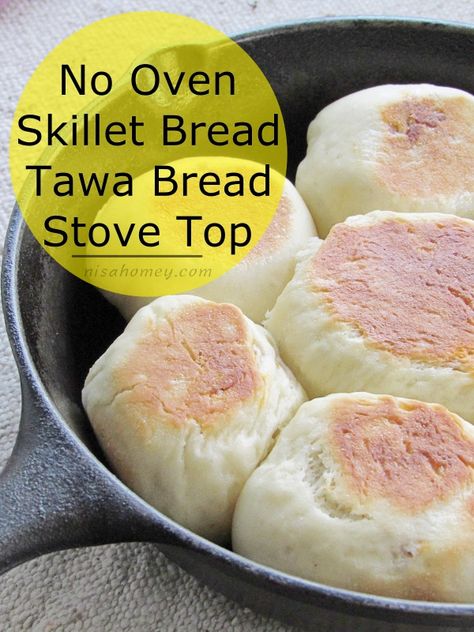 Stove Top Baking, Baking Without Oven, Stove Top Bread Recipe, Filled Buns, Chicken Bread, Skillet Bread, Oven Bread, Iftar Recipes, Stove Top Recipes