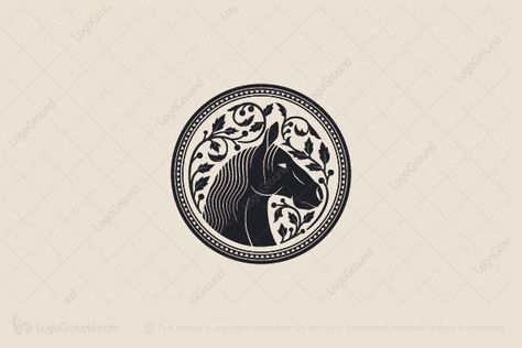 Horse Icon Logo, Horses Logo Design, Horse Logo Design Graphics, Horse Logo Inspiration, Horse Logo Design Ideas, Logo Cheval, Horse Branding, Equine Logo Design, Horses Logo