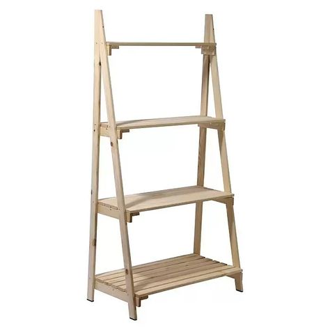 Dobar Blumenregal (L x B x H: 75 x 39 x 146 cm) | BAUHAUS Ladder Bookcase, Outdoor Ideas, Bookcase, Online Shop, Shelves, Home Decor, Home Décor