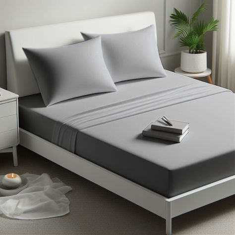 Microfiber Fitted Sheets-White Extra Deep Fitted Sheets 25cm bedding bed sheets - grey For More Details 👇 Shop Now: https://thefittedsheets.co.uk/ Order Now: https://thefittedsheets.co.uk/products/light-grey-microfiber-fitted-sheets-25cm-deep-100-polyester #microfiber #fitted #sheets #bedsheets #polysterfabric #deeppocket #30cm #fittedsheets #bedsheets Sheet Design, White Sheets, Mattress Dimensions, Uk Products, Bedding Essentials, Bed Curtains, Cotton Duvet Cover, Fitted Sheets, Restful Sleep