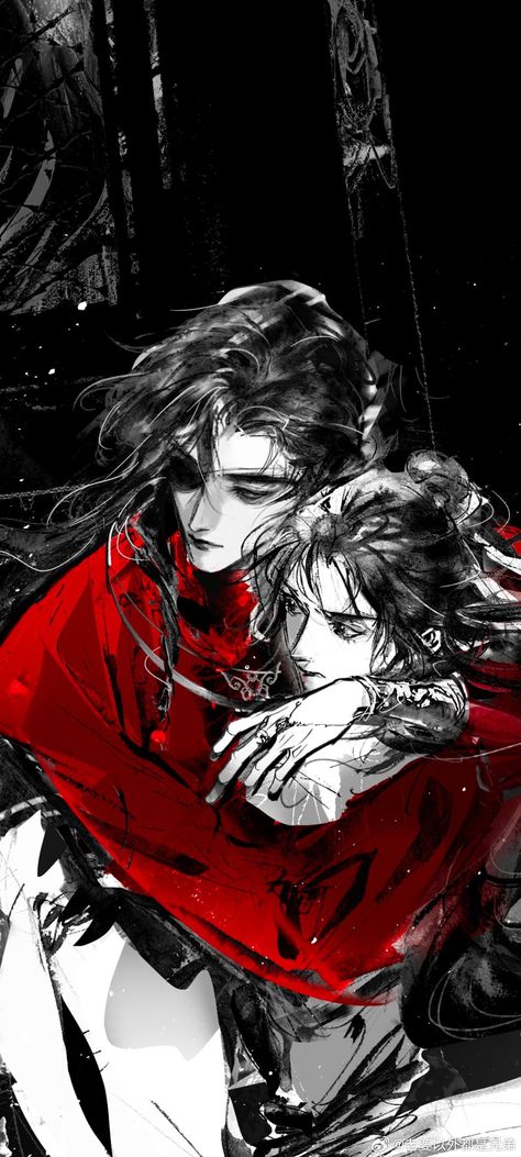 Changyang Art Tgcf, Hua Lian Wallpaper, Heaven's Official Blessing Official Art, Hua Cheng Without Eye Patch, Heaven's Official Blessing Art, Hua Cheng Xie Lian Wallpaper, Heaven's Official Blessing Wallpaper Dark, San Lang Manhua, Hua Cheng Official Art