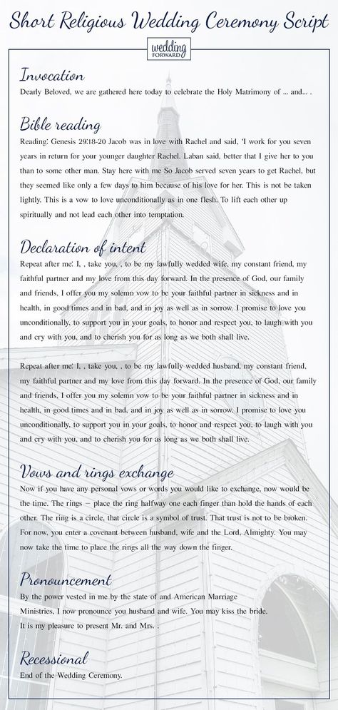 Sometimes deciding on the exact words to be used in officiating your wedding can be daunting, even if it’s a Christian wedding. This is why we have scoured around to find Christian wedding ceremony scripts our readers can use for religious wedding ceremonies if needed. Click to see more in our article. #weddingceremony #weddingceremonyscript #ceremonyscript Lutheran Wedding Traditions, Christian Wedding Script For Officiant, Scripture For Wedding Ceremony, Ordained Minister Speech Wedding Script, Christian Wedding Ceremony Ideas, Bible Verses For Wedding Ceremony, Officiant Wedding Script Outline, Wedding Ceremony Script Christian, Commitment Ceremony Ideas