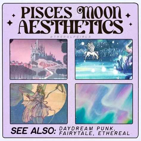 Pisces Moon Sign, Taurus Ascendant, Sun In Libra, Taurus Sun, Cat Merch, Fashion Cottagecore, Cottagecore Grunge, Astro Tarot, Pisces And Capricorn