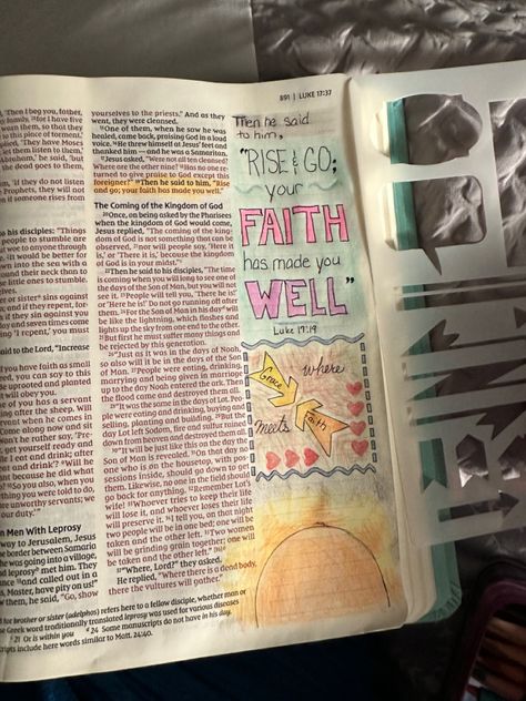 Bible journaling Luke 17 Luke 17 Bible Journaling, Luke Bible, Luke 17, Bible Journal Ideas, Journaling Ideas Drawings, Bible Journaling Ideas Drawings, Bible Journaling Ideas, My 2023, Bible Notes