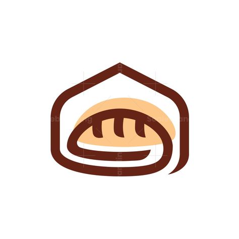 An elegant and iconic home bread logo design, this logo is suitable for companies that produce or sell bread Bread Company Logo, Bread Logo Design, Bread Logo, Bread Icon, Hub Logo, Your The Only One, Family Logo, Small Business Planner, Bread Toast