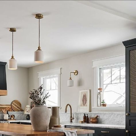 Farrow & Ball on Instagram: "This is your sign to go dark with your kitchen cabinetry 🖤 1. #Railings (and we'd recommend #Blackened walls) by @grassrootsdesign with photography by jvlphoto 2. #TannersBrown (and we'd recommend #Stirabout walls) by @the_folly_farmhouse 3. #DownPipe (and we'd recommend #Wevet walls) by @2to5_design. 4. #HopperHead paired with #StrongWhite by @sheremadness 5. #OffBlack (and we'd recommend #AllWhite walls) by @austin.d.henderson #FarrowandBall #kitcheninspo # Stirabout Farrow And Ball, Kitchen Cabinetry, Farrow Ball, All White, Kitchen Design, Austin, Kitchen Dining, Cottage, Farmhouse