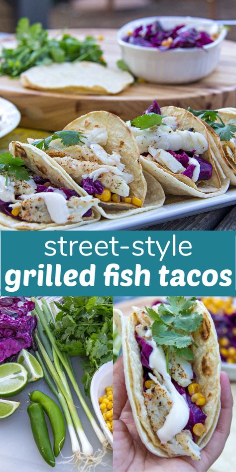 Grilled Fish Street Tacos Recipe | Make and Takes Street Tacos Fish, Fish Street Tacos Recipe, Fish Street Tacos, Street Fish Tacos, Mexican Cuisine Recipes, Street Tacos Recipe, Taco Recipes Mexican, Grandma Kitchen, Street Taco Recipe