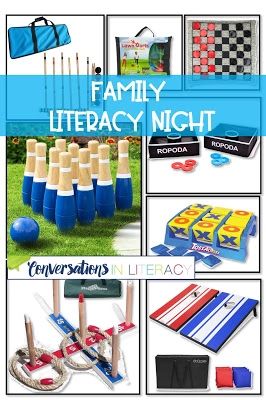 Family Reading Night At School, Family Literacy Night Ideas, Literacy Night Games, Literacy Night Themes, Family Literacy Night Activities, Stem Family Night, Literacy Night Activities, Academic Coach, Family Literacy Night