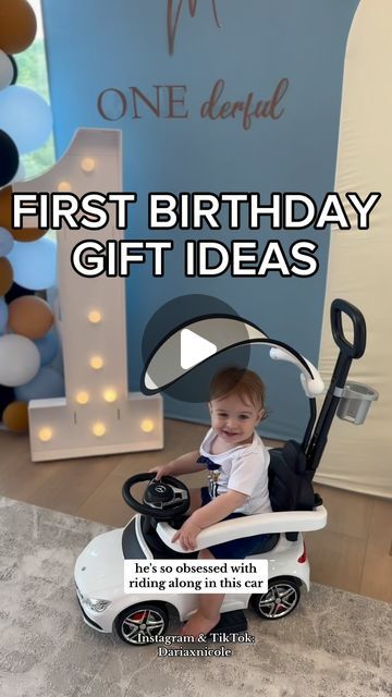 Daria Nicole | Mom Tips • Finds • Toddler Activities on Instagram: "Comment “first” for all details to be sent to you directly! ❤️🫶🏼 Make sure you’re following me so I can send over the info with no issues. 😘   #firstbirthday #1stbirthday #firstbirthdaygiftideas #moms #momsofinstagram first birthday gift ideas" 1st Birthday Gift Ideas, First Birthday Gift Ideas, Birthday Toys, 1st Birthday Gifts, Mom Tips, First Birthday Gifts, Birthday Gift Ideas, Toys Gift, Toddler Activities