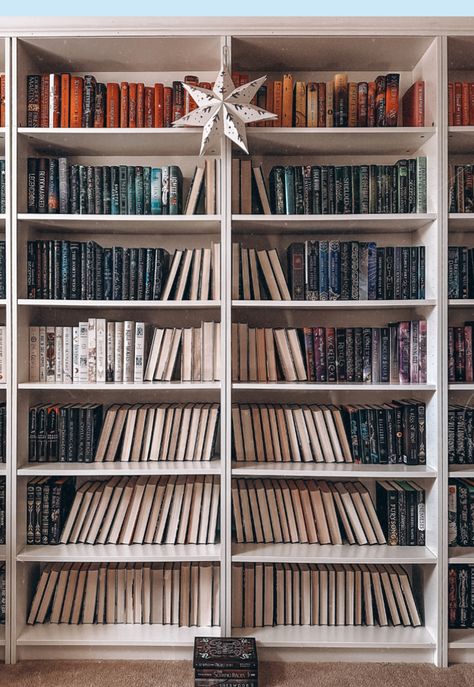 Holiday Bookshelves, Christmas Bookshelf, Library Inspiration, Book Tree, Bookcase Decor, Holiday Images, Library Decor, Jingle All The Way, Fall Diy