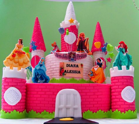 Square Castle Cake, Unicorn Birthday Cake, Unicorn Birthday, Birthday Cake, Cake, Birthday