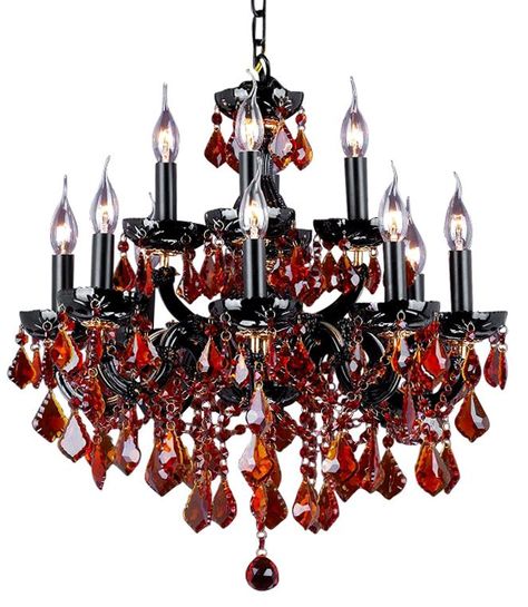 Image Detail for - Black Chandelier Swarovski | Wedding Come True Victorian Gothic Decor, Gothic Chandelier, Red Chandelier, Fancy Lights, Amber Crystal, Dramatic Lighting, Red Rooms, Beautiful Chandelier, Gothic Decor