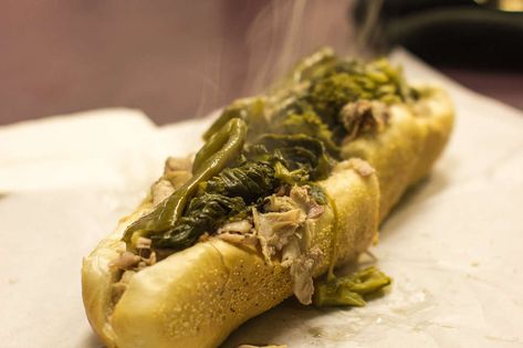 Best Roast Pork Sandwiches in Philadelphia - Thrillist Best Roast Pork, Cheesesteak Recipes, Roast Pork Sandwich, Philly Style, Best Roast, Cheesesteak Recipe, Pork Sandwiches, Italian Market, Broccoli Rabe