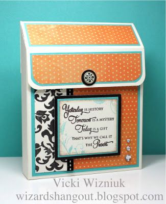 Wizard's Hangout: A2 Slanted Top Card Box Set Decorated Gift Bags, Step Cards, Altered Boxes, Diy Gift Box, Fancy Fold Cards, Card Storage, Box Template, Craft Box, Card Tags