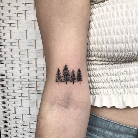 3 Pine Trees Tattoo, Pine Tree Family Tattoo, Fine Line Evergreen Tree Tattoo, 4 Pine Tree Tattoo, Evergreen Trees Tattoo, Fir Tree Tattoos, Spruce Tree Tattoo, Pine Trees Tattoo, Maple Tree Tattoo