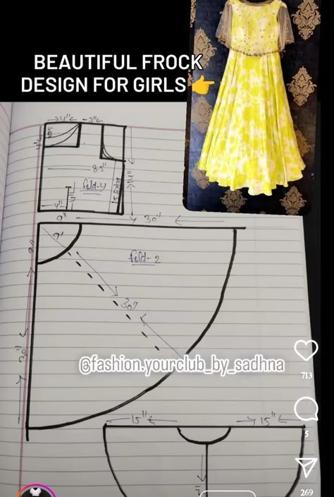 Cinderella Frock Design, Anarkali Dress Pattern Drafting, Umbrella Cut Churidar, Chudithar Neck Design, Long Gown Pattern, Churidar Pattern, Sewing Step By Step, Frocks Pattern, Easy Sew Dress