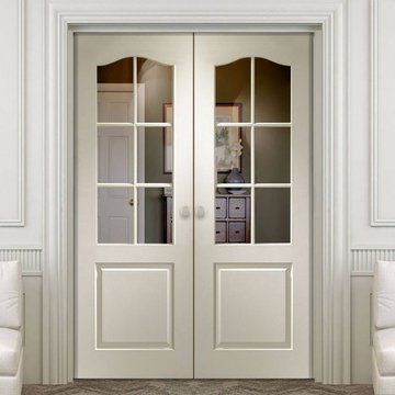 Interior Rebated Double Door Pairs - Double Doors Double Door Entryway, Interior Design Colleges, Internal French Doors, Faux Window, Glass French Doors, Interior Design School, Interior French Doors, Door Fittings, Glass Doors Interior