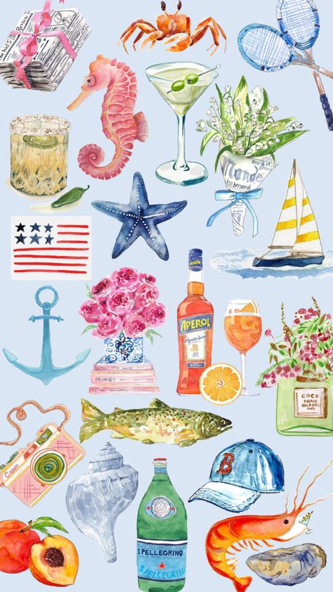 #coastalgranddaughter #nantucket #summer #wallpaper Nantucket Wallpaper, Nantucket Summer, Summer Wallpaper, Aesthetic Summer, Nantucket, Tattoo Ideas, Blue