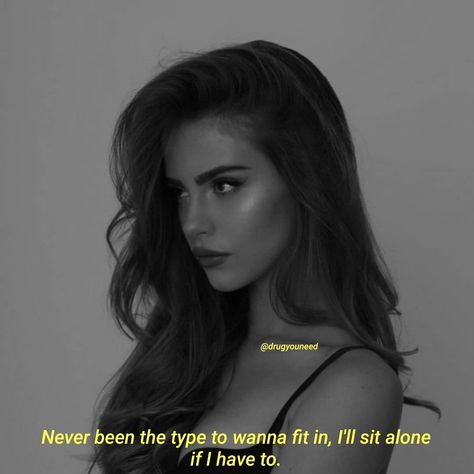 don't force yourself to fit in where you don't belong Baddie Energy, Filmy Quotes, Bad Girl Quotes, Savage Quotes, Dark Feminine Aesthetic, Girl Boss Quotes, Boss Quotes, Sassy Quotes, Girly Quotes