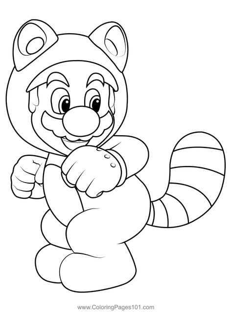 Tanooki Mario Mario Kart Coloring Page Mario Doodles, Mario Villains, Mario Kart Coloring Pages, How To Draw Mario, Mario Crafts, Mario Coloring, Beautiful Coloring Pages, Mario Tattoo, Mario Mario