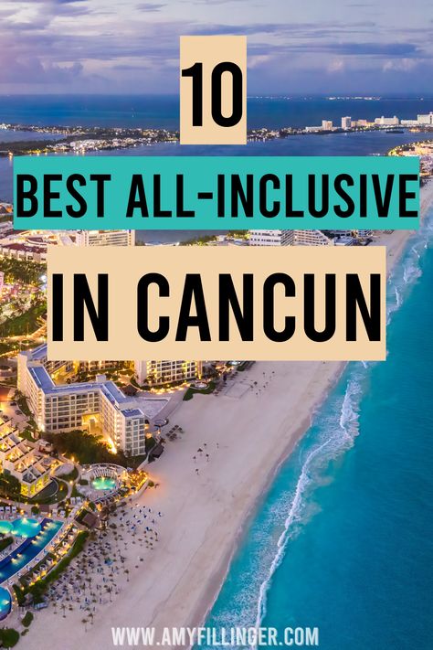 What are the best all-inclusive resorts in Cancun? Here is a list of the best all-inclusive resorts in Cancun from adults-only all-inclusive to family-friendly all-inclusive resorts in Cancun #cancunvacation #cancunhoneymoon #cancunallinclusive #resortsincancun Cancun Mexico Honeymoon, Cancun All Inclusive Resorts Adults, Best Cancun All Inclusive Resorts, Best All Inclusive Resorts Mexico, Riu Cancun Mexico, Best Cancun Resorts, Cancun All Inclusive Resorts, Live Aqua Cancun, Couples Trips