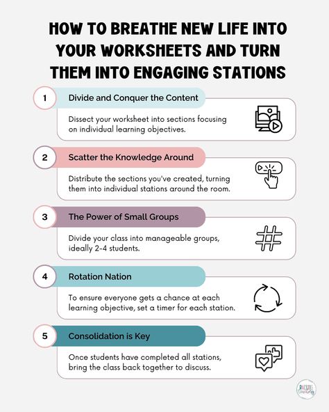 Using stations in the classroom is great for active learning. Anatomy Teacher, Active Learning Strategies, School Biology, High School Biology, Active Learning, Engaging Lessons, Busy Teacher, Learning Objectives, Learning Styles