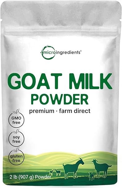 Amazon.com: Goat Milk Powder, 2 Lb | Grass Fed Source, Australian Farm Derived, Unadulterated Formula, Easily Digested | Rich in Protein, Calcium, & Probiotics | Non-GMO, Gluten Free, Pet Friendly : Grocery & Gourmet Food Goat Milk Powder, Australian Farm, Dairy Alternatives, Coconut Milk Powder, Plant Based Milk, Nutrition Labels, Milk Protein, Rich In Protein, Milk Powder