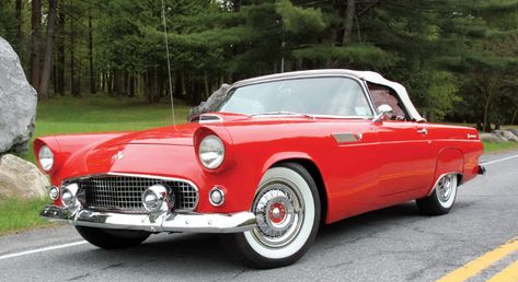 1955 Ford Thunderbird Ford Thunderbird 1955, 1950s Ads, 50s Cars, Cars Usa, Ford Thunderbird, American Cities, Million Dollar, Car Ford, New Car