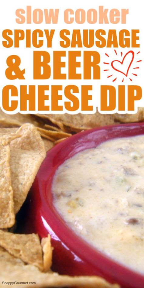 Sausage Beer Cheese Dip, Eat Appetizers, Warm Dip Recipes, Dip Crockpot, Cheese Dip Crock Pot, Beer Cheese Dip Recipe, Crock Pot Dips, Beer Cheese Dip, Cheese Dip Recipes