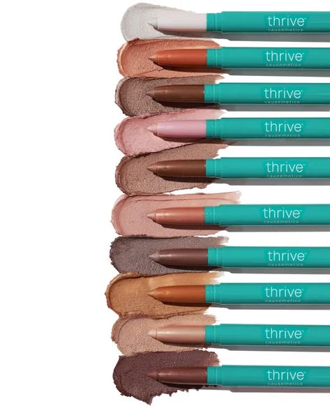 Thrive Cosmetics, Thrive Causemetics, Waterproof Eyeshadow, Face Makeup Tips, Cruelty Free Cosmetics, Eye Lift, Powder Highlighter, Make Me Up, Waterproof Eyeliner