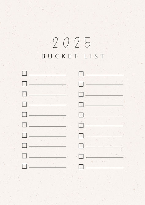 bucketlist 2025 Collage Bucket List, 2025 Goals For Teens, 2025 Goals Printable, 2025 Goal Template, 2025 Goals List Template, 2025 Goal List, 2025 Bucket List Template, January Bucket List 2025, 2025 Goals Aesthetic List