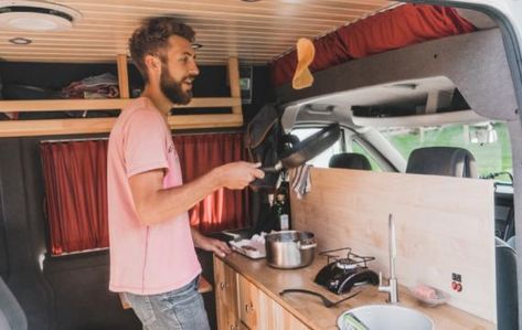 Meals you can make in a camper, kitchenette, on the go and more Hotel Kitchenette, Campervan Kitchen, Converted Van, China Crockery, Easy To Cook Meals, French Bread Pizza, Chocolate Mugs, Chocolate Mug Cakes, Hotel Kitchen