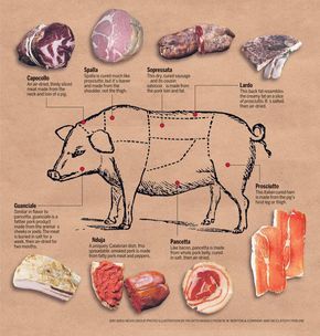 The New Bacon: Pancetta, Guanciale and More Carne Adobada, Smoked Pulled Pork, Info Board, Pork Meat, Homemade Sausage, Food Charts, Smoked Food Recipes, Beef Cuts, Processed Meat