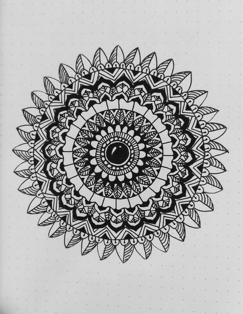 Full Circle Mandala Art, Circle Zentangle Patterns, Circle Mandala, Easy Cartoon, Easy Mandala, Easy Mandala Drawing, Easy Doodle, Easy Cartoon Drawings, Simple Mandala