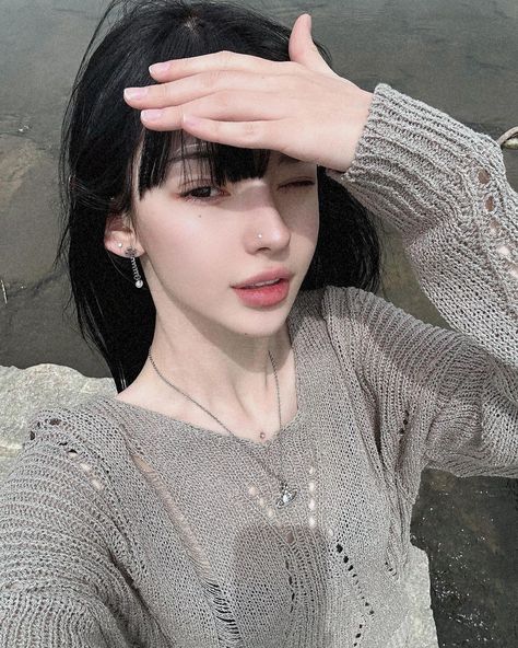 Instagram Girl Aesthetic, Aesthetic Material, Face Surgery, Korean Haircut, Face Swaps, Beauty Goals, Seductive Clothes, Beauty Photos, Asian Makeup